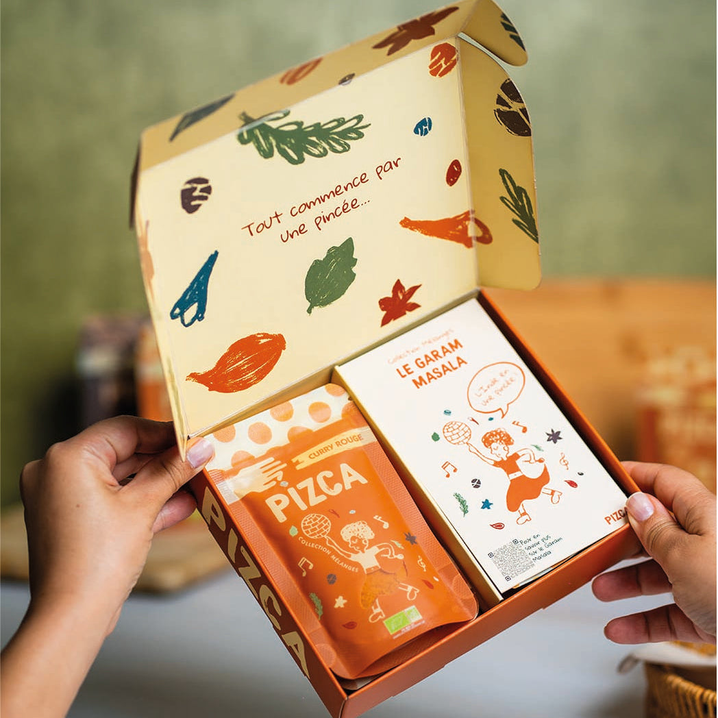 Coffret MÉLANGES. (5 épices + fiches recettes)